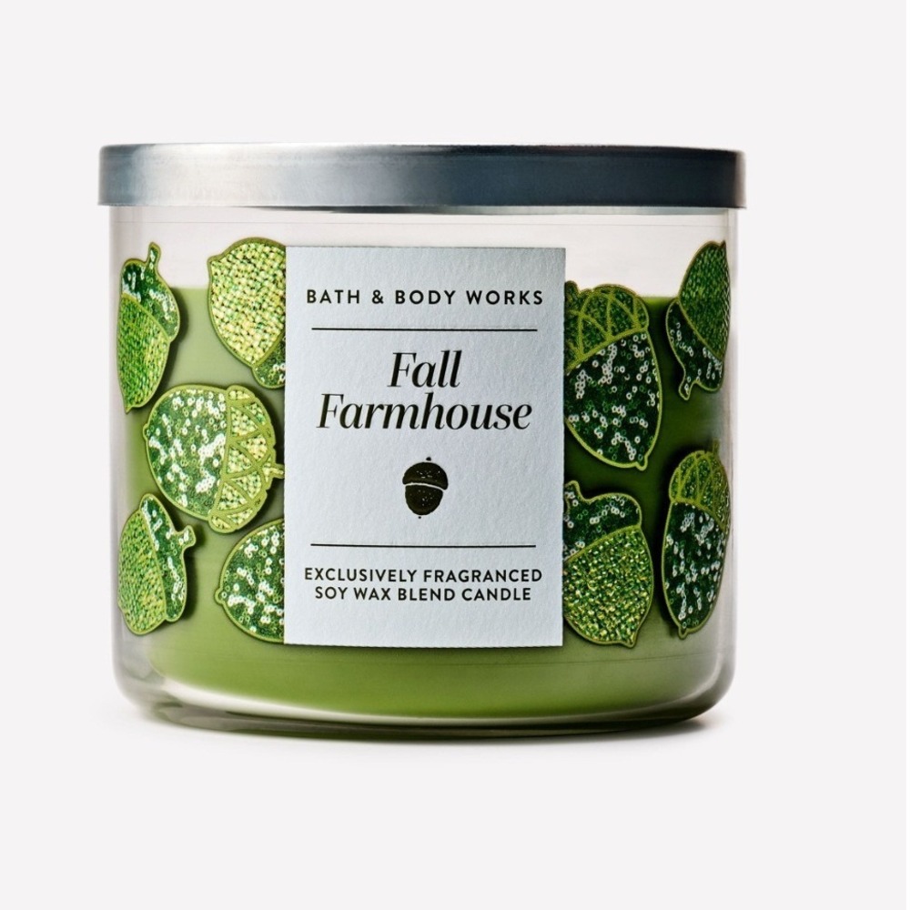 Bath & Body Works Fall Farmhouse 3-Wick Scented Candle 14.5 oz Soy Blend